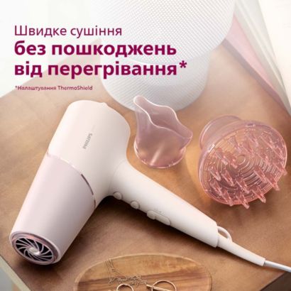 Быстрая сушка без повреждения волос от перегрева**