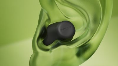 Ultra-tiny earbuds. Super-comfy fit