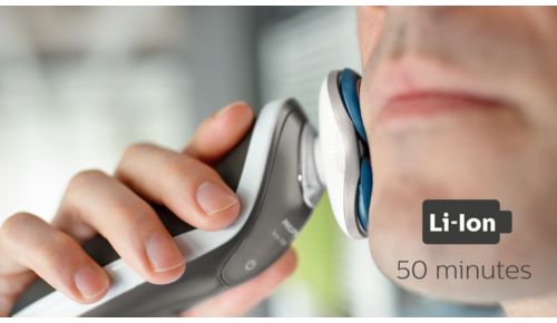 50 Minuten kabellos rasieren