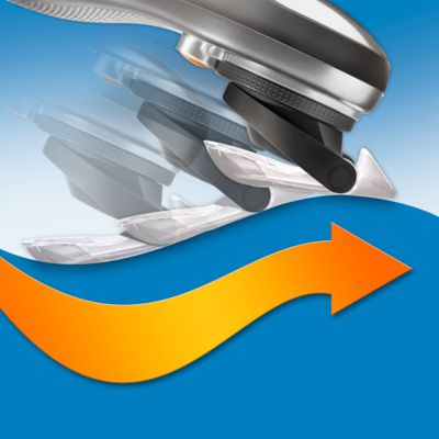 Contour following comb for speed and comfort