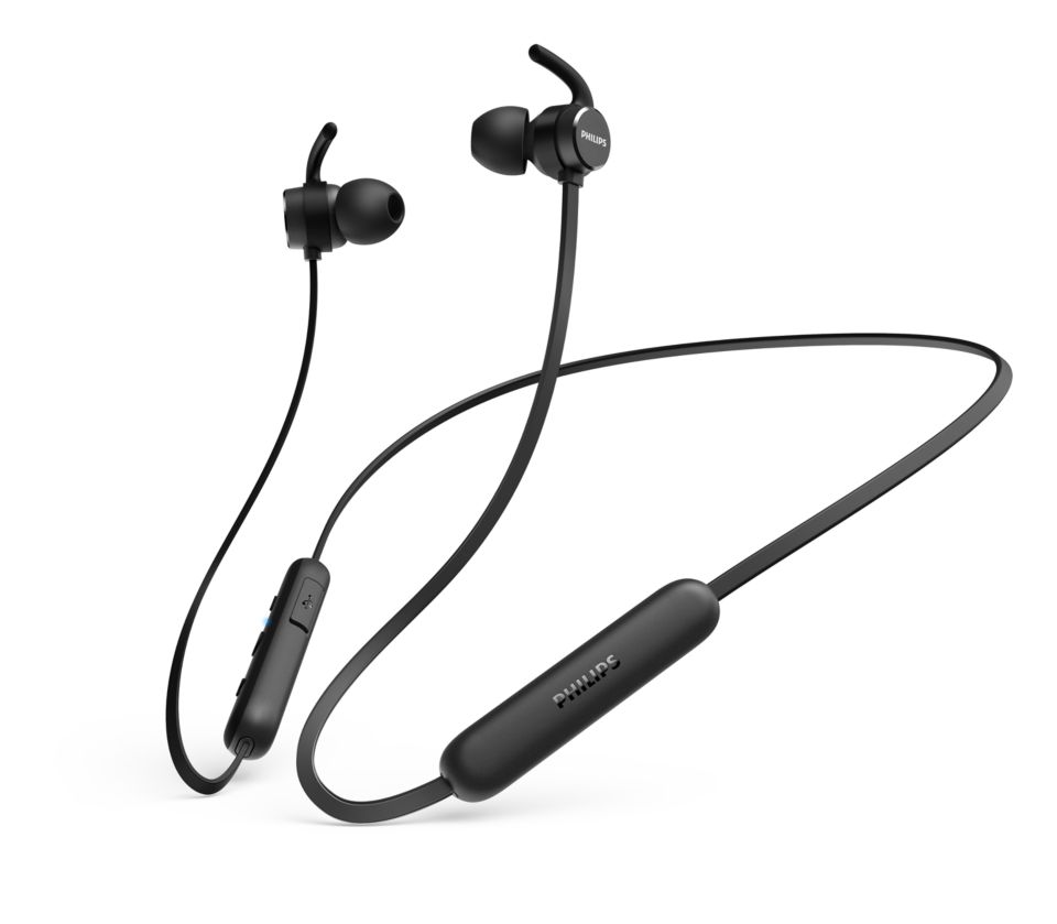 In ear wireless headphones with mic TAE1205BK 00 Philips