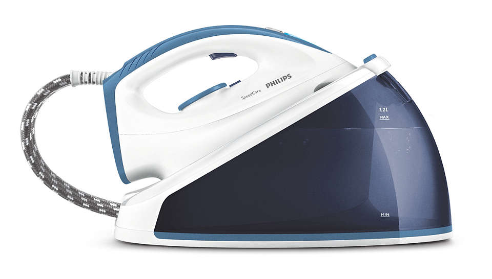 Ironing faster with twice as much steam**