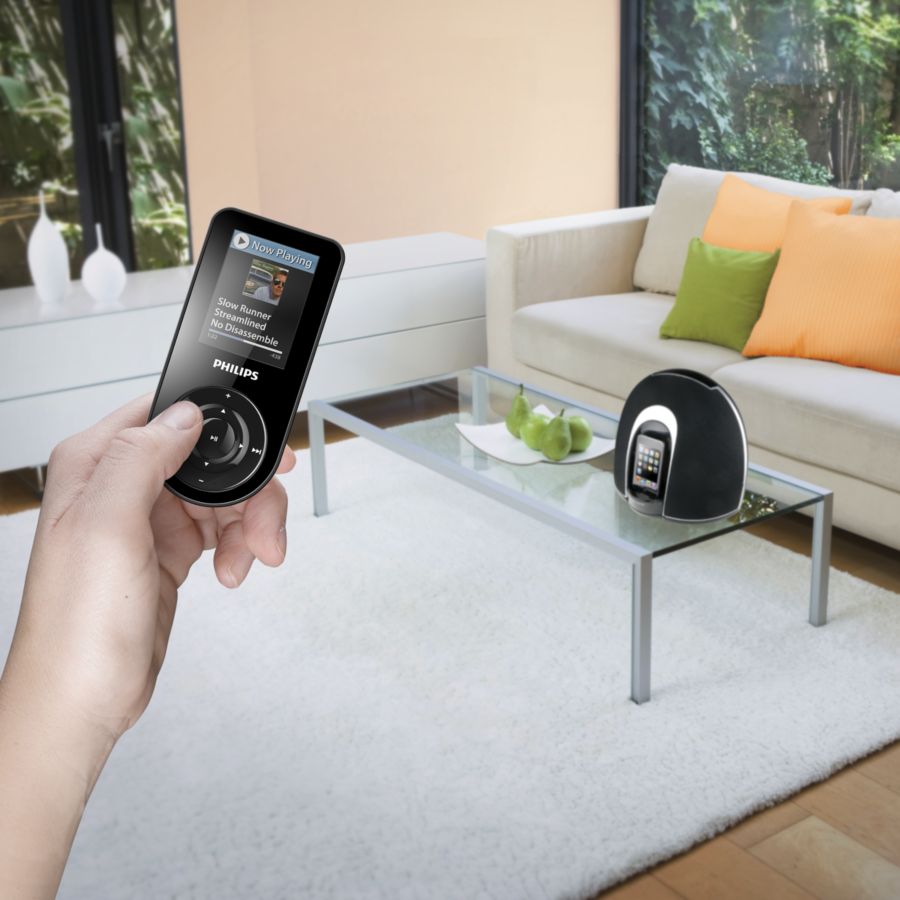 Enjoy iPod in full stereo sound