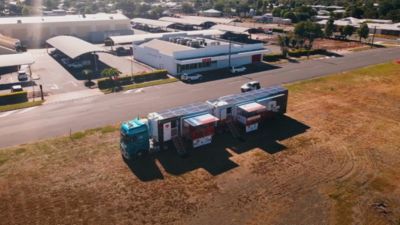 A hospital on wheels from mobile medical program Heart of Australia