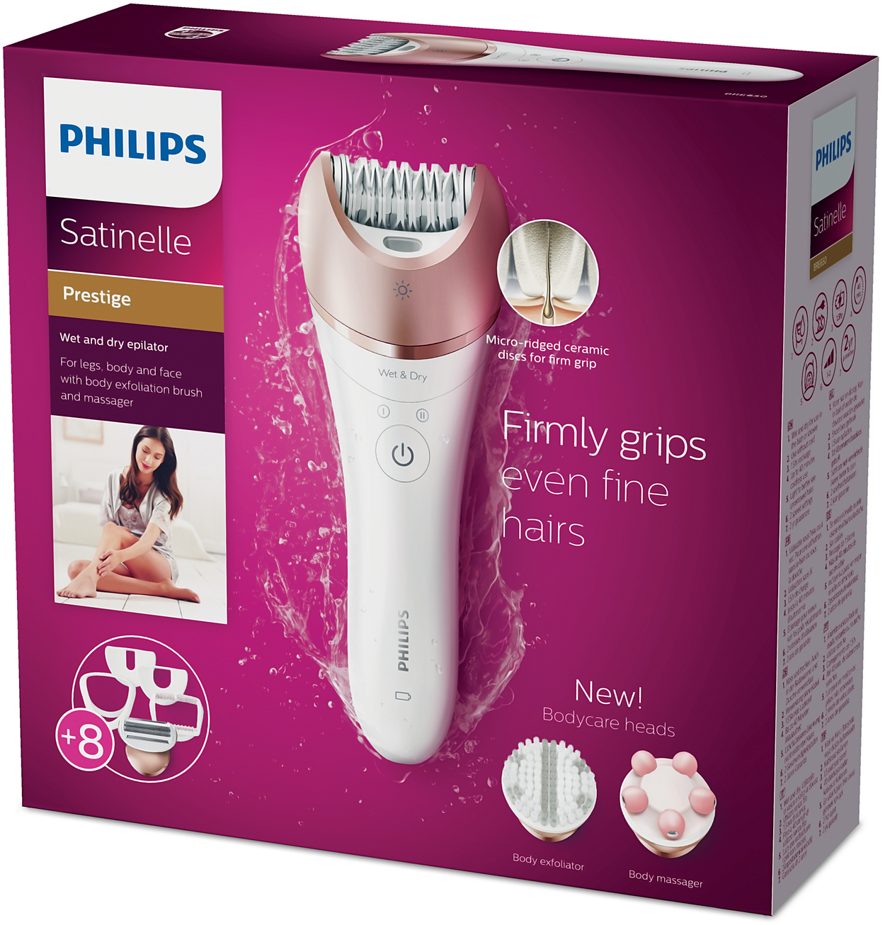 Satinelle Prestige 防水仕様 脱毛器 BRE650/00 | Philips Satinelle Prestige 防水仕様 脱毛器 BRE650/00 | Philips