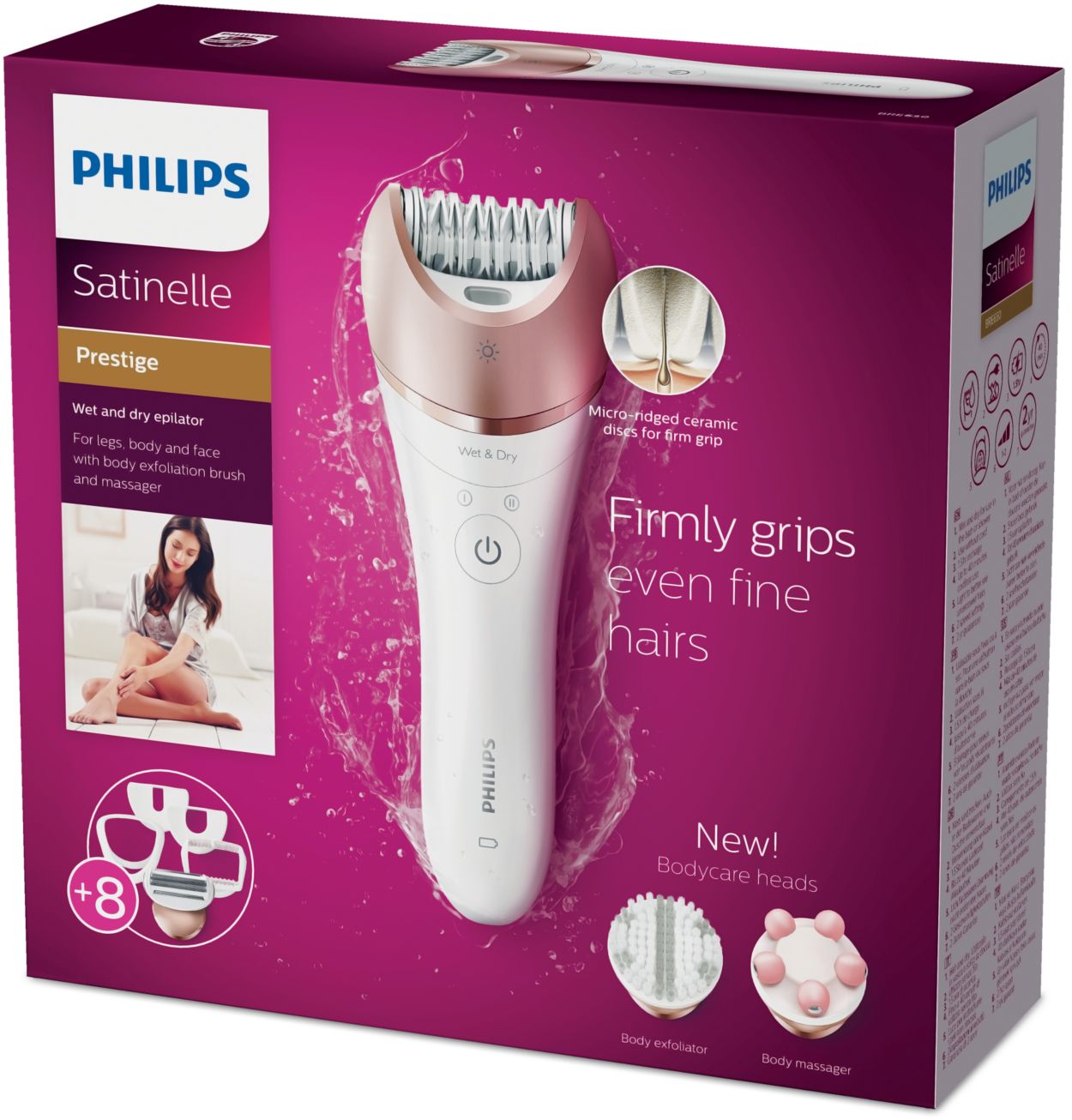 Satinelle Prestige Wet & Dry epilator BRE650/00 | Philips