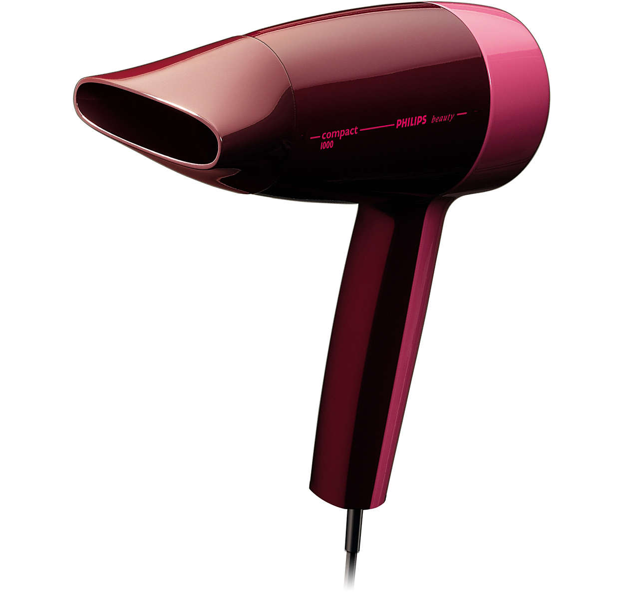 1000W hairdryer with two heat/speed settings