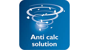 Permanent anti-calc solution inside