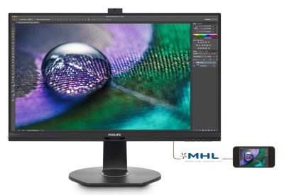 4K PHILIPS 27型 液晶モニタ-　272P7V 　昇降・回転可能　2017年製　4K（3840x2160)　品（管：2B-M）