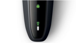 Chỉ báo khóa du lịch và pin 1 mức độ