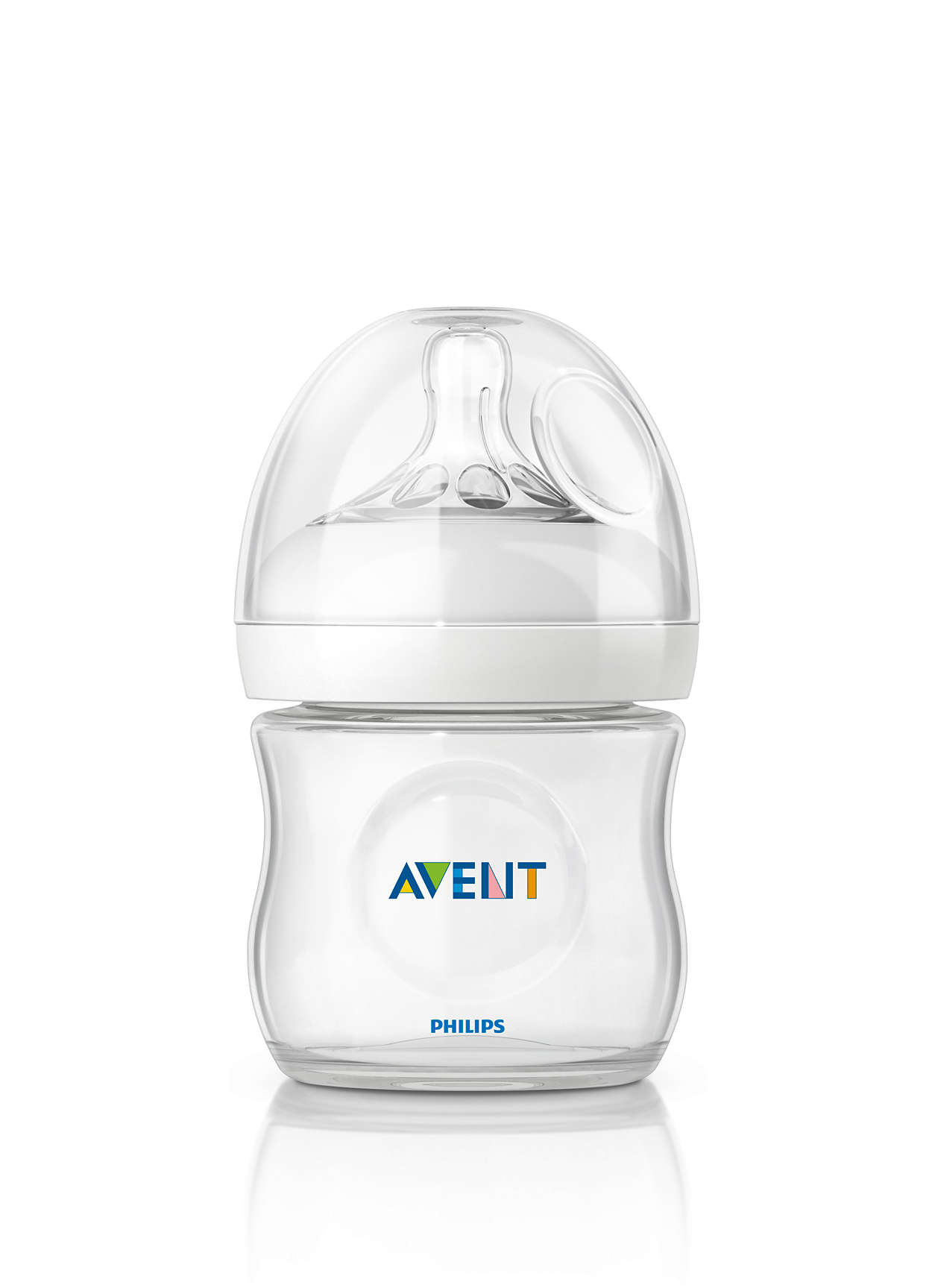 4 Ounce Philips AVENT 4 Count Natural Polypropylene Bottles Clear 