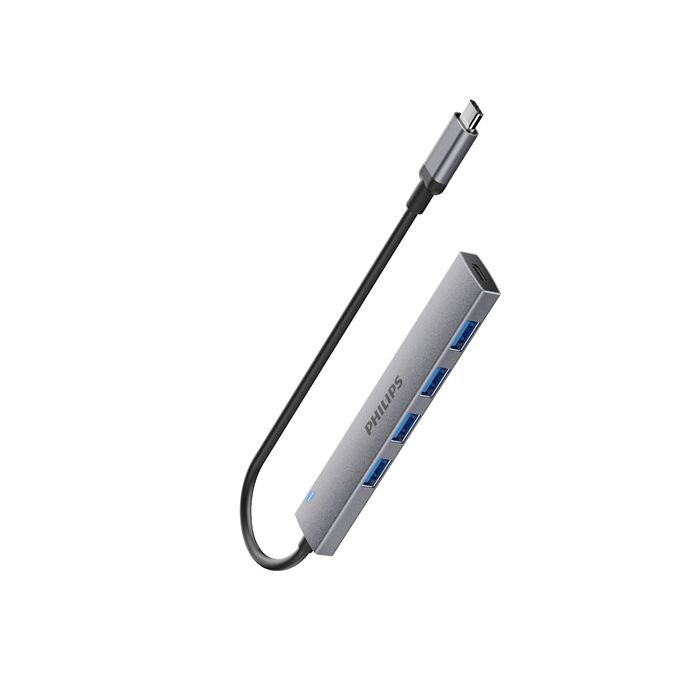 USB-C 插座集线器扩展到 5 端口迷你集线器。