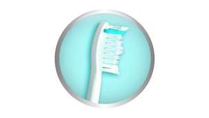 Contoured bristles fit the natural shape of your teeth