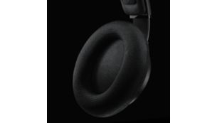 Breathable ear cushion for longer wearing comfort.