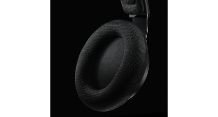 Breathable ear cushion for longer wearing comfort.