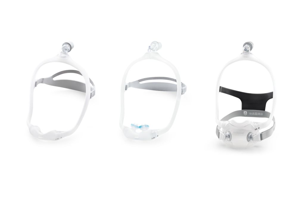 Philips Respironics DreamWear Mask System Ein Rahmen. Drei Maskenkissen.
