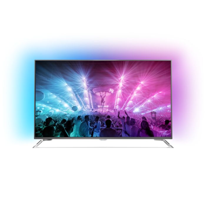 Slimmad LED-TV med 4K Ultra och Android TV