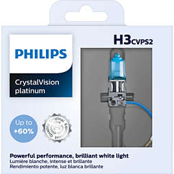 CrystalVision platinum Ampoule de phare avant pour voiture