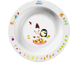 Plato hondo grande infantil (12m+)