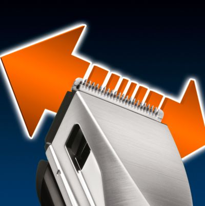 Extra powerful battery for easily cutting all hair types