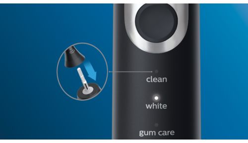 Brush heads select the optimal mode and intensity