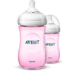 Baby bottles with slow-flow teats &amp; flexible design