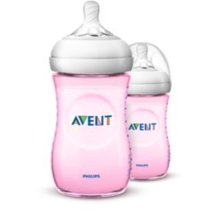 Avent Baby bottles with slow-flow teats & flexible design