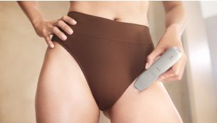 Rasieren, trimmen und stylen Sie die Bikinizone mit dem Trimmaufsatz für die Bikinizone.