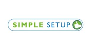 SimpleSetup es una función exclusiva de Philips