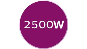 2 500 W pour une montée en température rapide