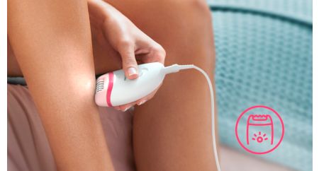 Unique built-in light for greater visibility of fine hairs