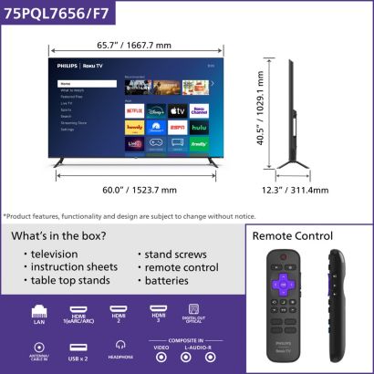 Elegant Smart TV with a vivid display