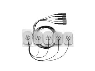 5-adr. Einweg-E.kabel, Erw., röntgendicht Elektrode