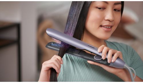 îngrijire cu ioni pentru păr drept şi strălucitor