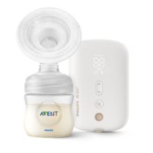 Electric breast pump with nipple stimulation