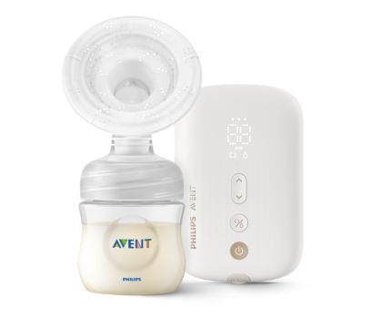 Single electric breast pump and nipples Philips Avent