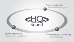 Prueba de sonido avanzada y ajuste para ofrecer una calidad de voz superior