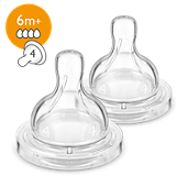Anti-colic baby bottle teats for a fast flow