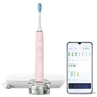Sonicare DiamondClean 9000 Sonic electric toothbrush with accessories - pink