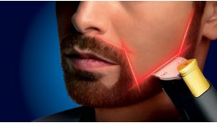 Utilisez le guide laser pour des résultats précis et symétriques