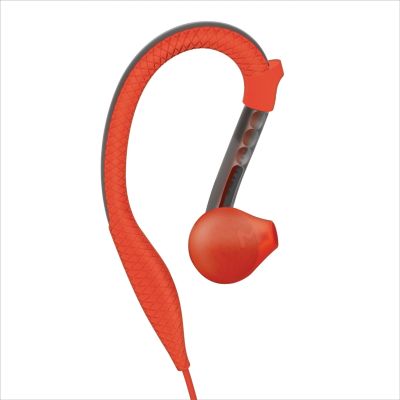 Anti-slip rubber ear caps keep the headphone in - always