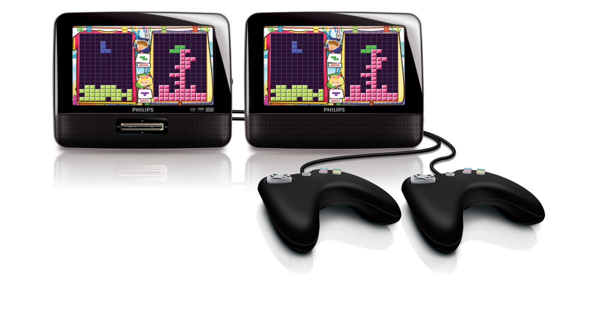 Dual screen portable DVD player PD7012G/37 | Philips