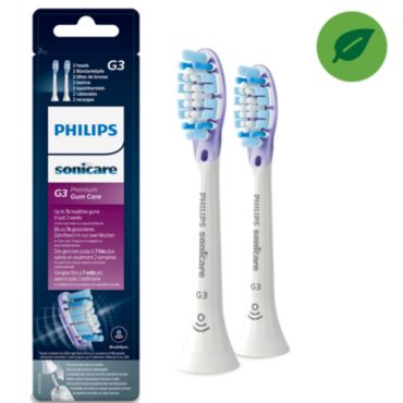 Philips Sonicare G3 Premium Gum Care 2x Testine bianche per spazzolino sonico