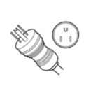 Respironics V680/V60 Power Cord, North America