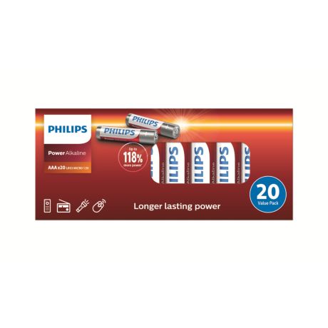 LR03P20BX/10 Power Alkaline Bateria