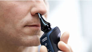 Comfortably trims unwanted nose and ear hair