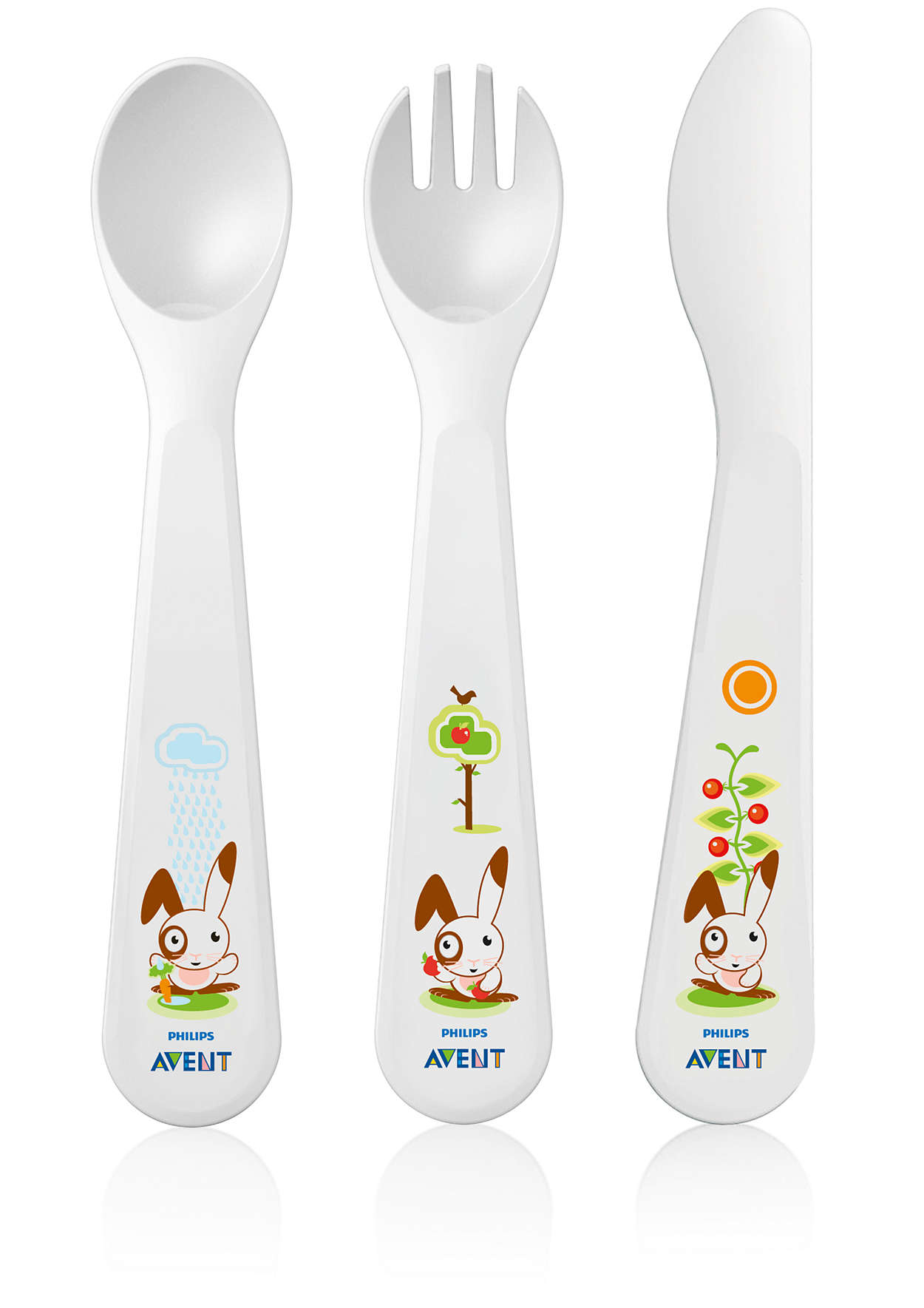 Toddler cutlery set for independent eating