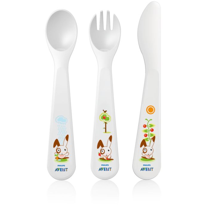 Toddler cutlery set for independent eating