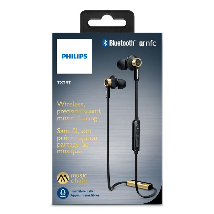 ワイヤレス Bluetooth® ヘッドフォン TX2BTBK/00 | Philips
