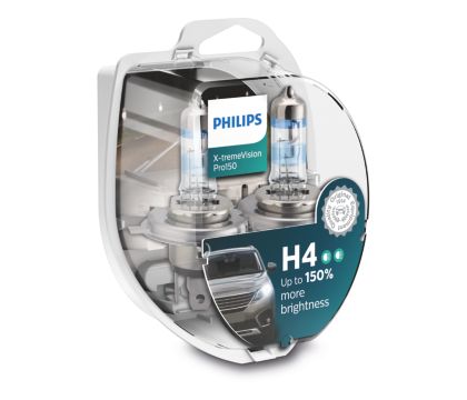 Philips 12342XVS2 X-treme Vision - Bombilla H4 para faros delanteros (2  unidades)